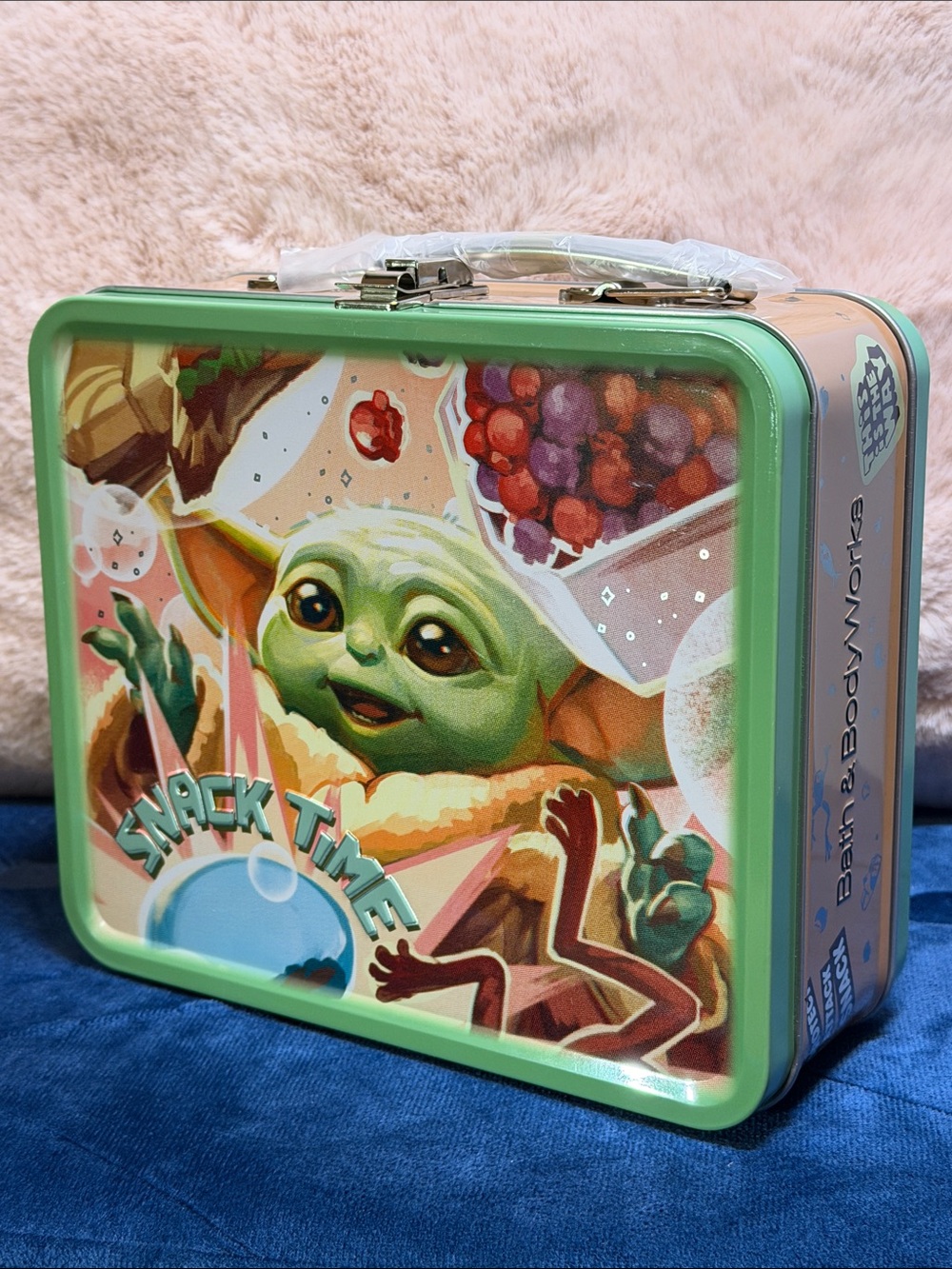 NEW Bath & Body Works Grogu Snack Time Collectible Tin Lunchbox -Limited Edition
